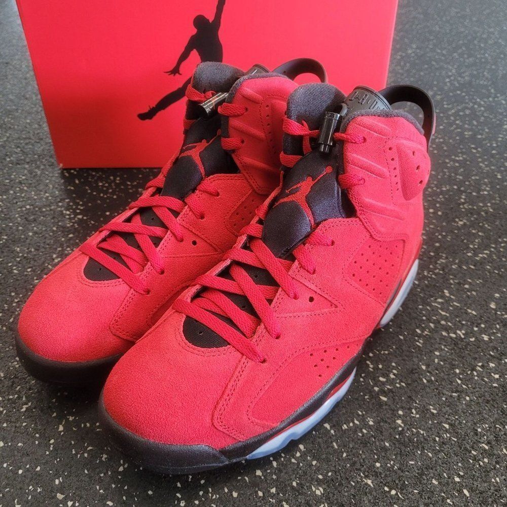 Nike Air Jordan 6 Retro Shoes Toro Bravo Red Black CT8529-600 Men's 13 - Picture 2 of 9